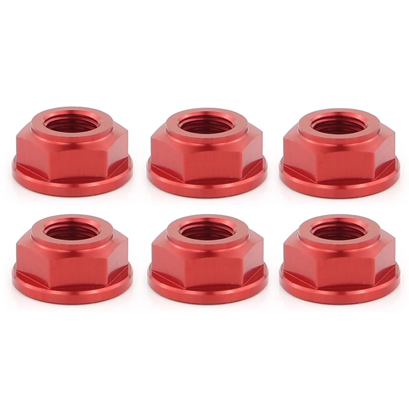 Red 6 шт M10* 1,25 ЧПУ заднее колесо звездочки гайки для поездок на мотоцикле Ducati Monster 400 600 620 695 696 Монстр 750 795 800 900 916 1000 1100 S2R S4R - Цвет: Red