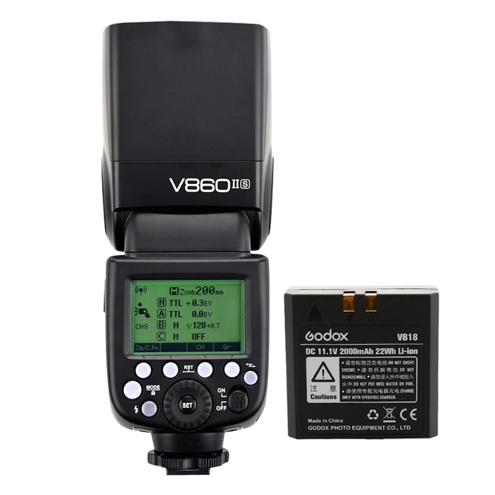Godox Ving V860II V860II-S E-TTL фотокамер Speedlite HSS 1/8000 Li-Ion Батарея Вспышка для цифровой
