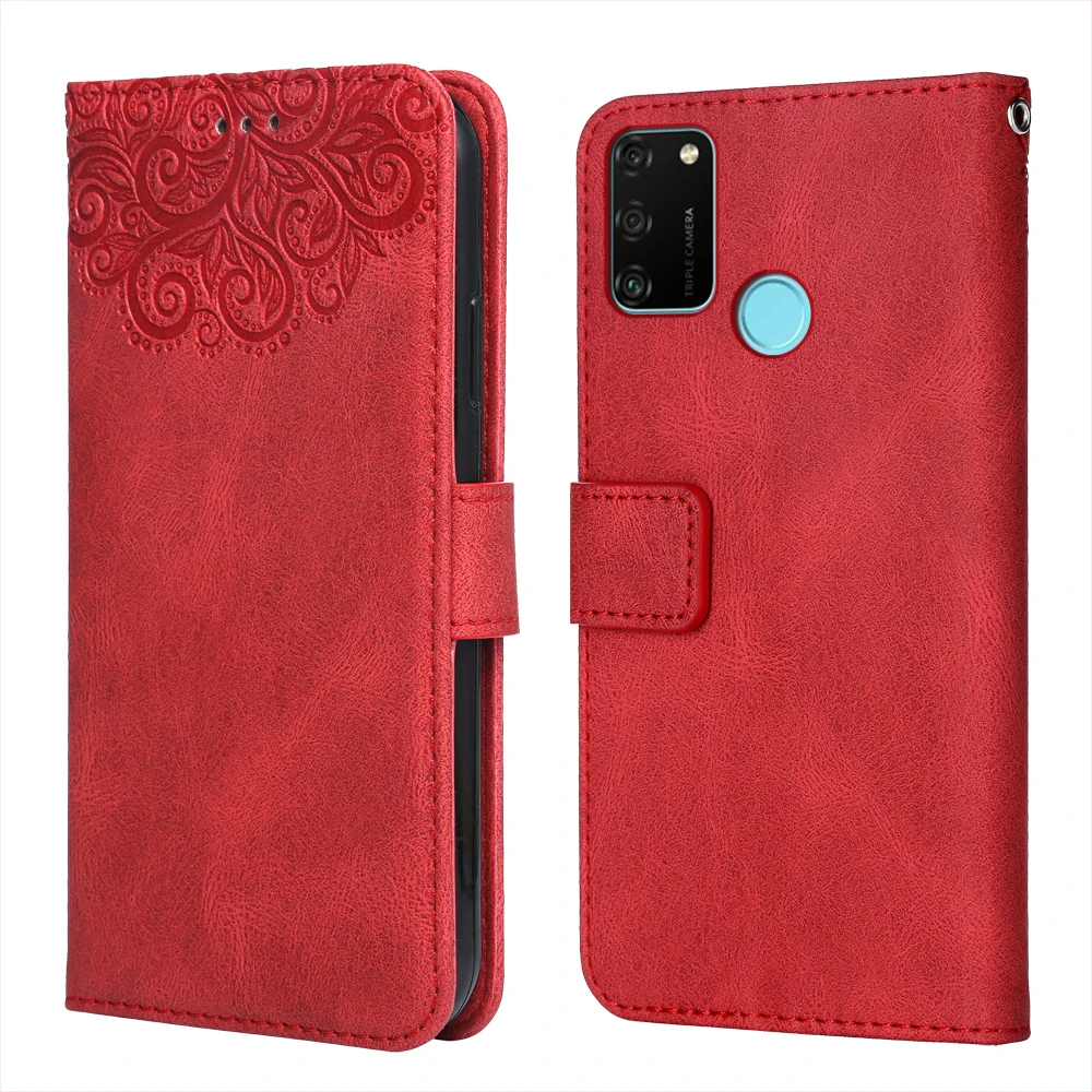 Для Huawei Honor Play 9A цветок тиснение чехол MOA TL00 MED AL20 6 3 ''Wallet флип раскладный