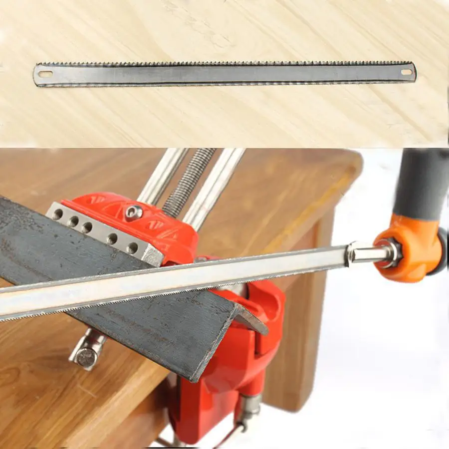 10 шт. 12 дюймов Ножовка сменные лезвия 8TPI/24TPI лезвие с двойными зубцами