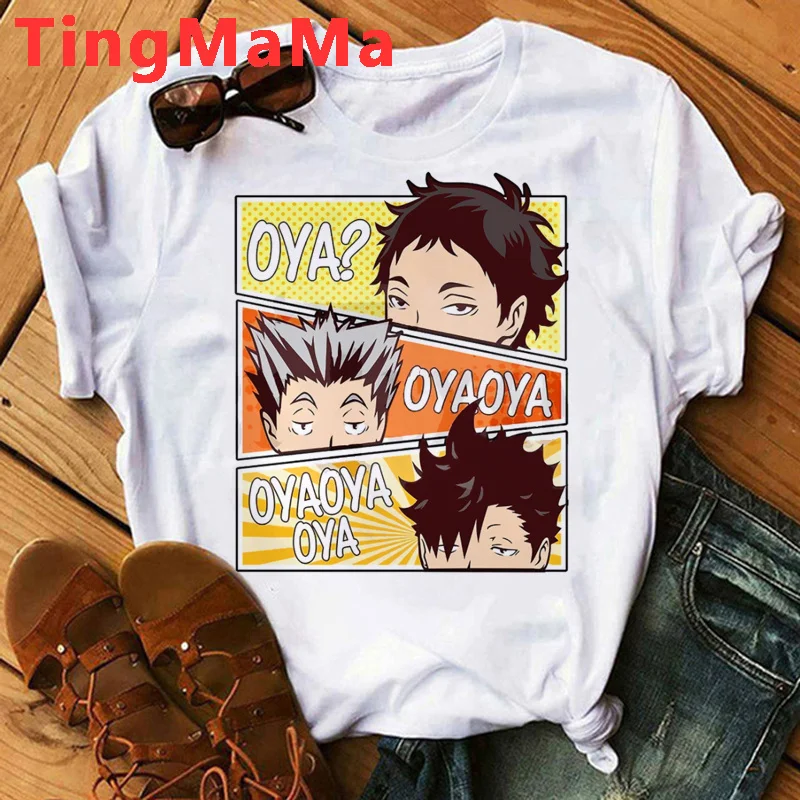 Футболка с японской графикой для мужчин и женщин Повседневная Уличная одежда Oya