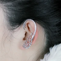 trendy girls stud earrings anti allergic hollow wings hanging style earpin women ladies jewelry accessories dinner party gift
