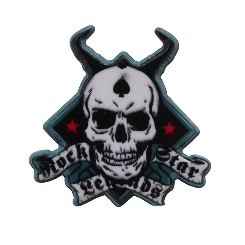 Популярная акриловая брошь на Хэллоуин в стиле панк череп пиратский значок
