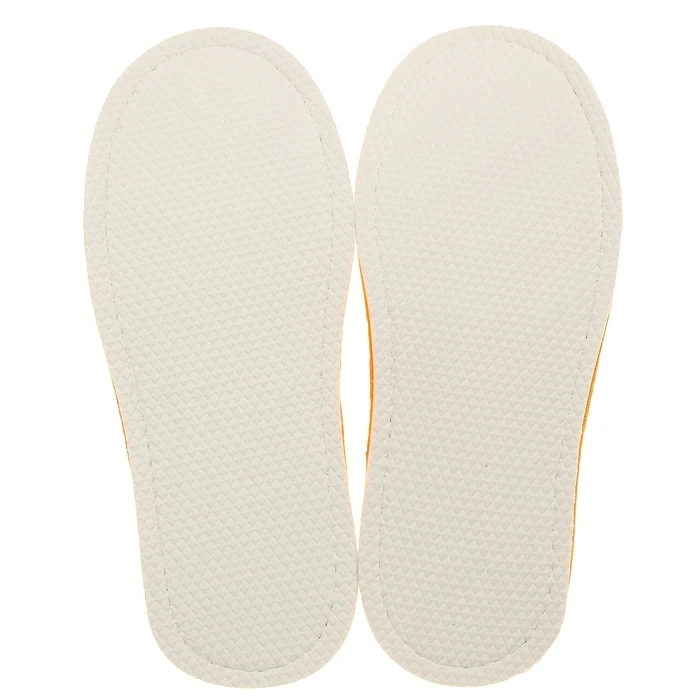 Тапочки махровые закрытые цвет персик размер 36-38 | Обувь