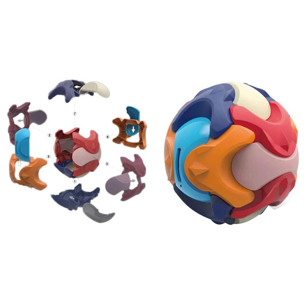 3D-пазл в сборе мяч строительные блоки Обучающие игрушки игры для мальчиков