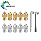 KINGROON 20 шт. MK8 латунная насадка M6 резьба mk8 сопла из нержавеющей стали для нити 1,75 мм 3D принтер Hotend сопло для детской