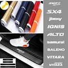 Для Suzuki Swift SX4 Alto Samurai Baleno Vitara протектор порога защитное покрытие для порога автомобильные наклейки из углеродного волокна аксессуары