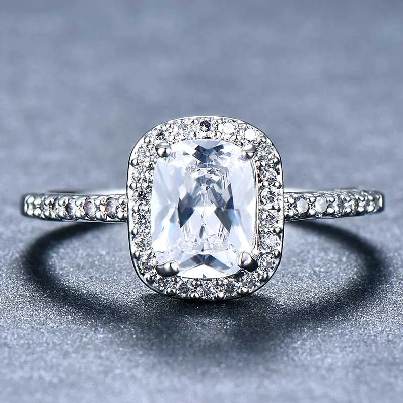 Bague Ringen прямоугольные винтажные женские кольца 925 пробы серебряные ювелирные