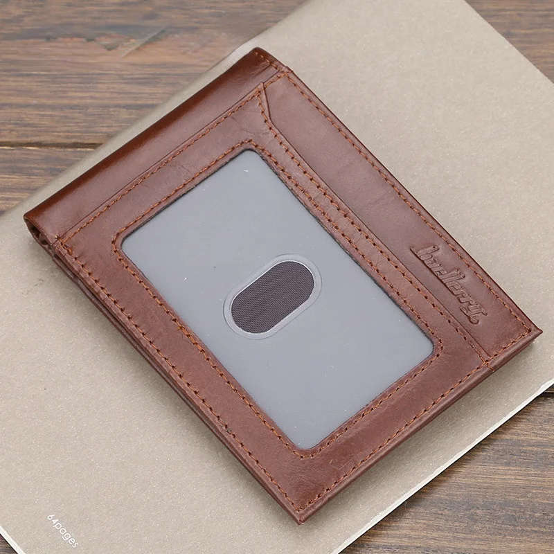 

Мужской простой кошелек на молнии с отделением для карт