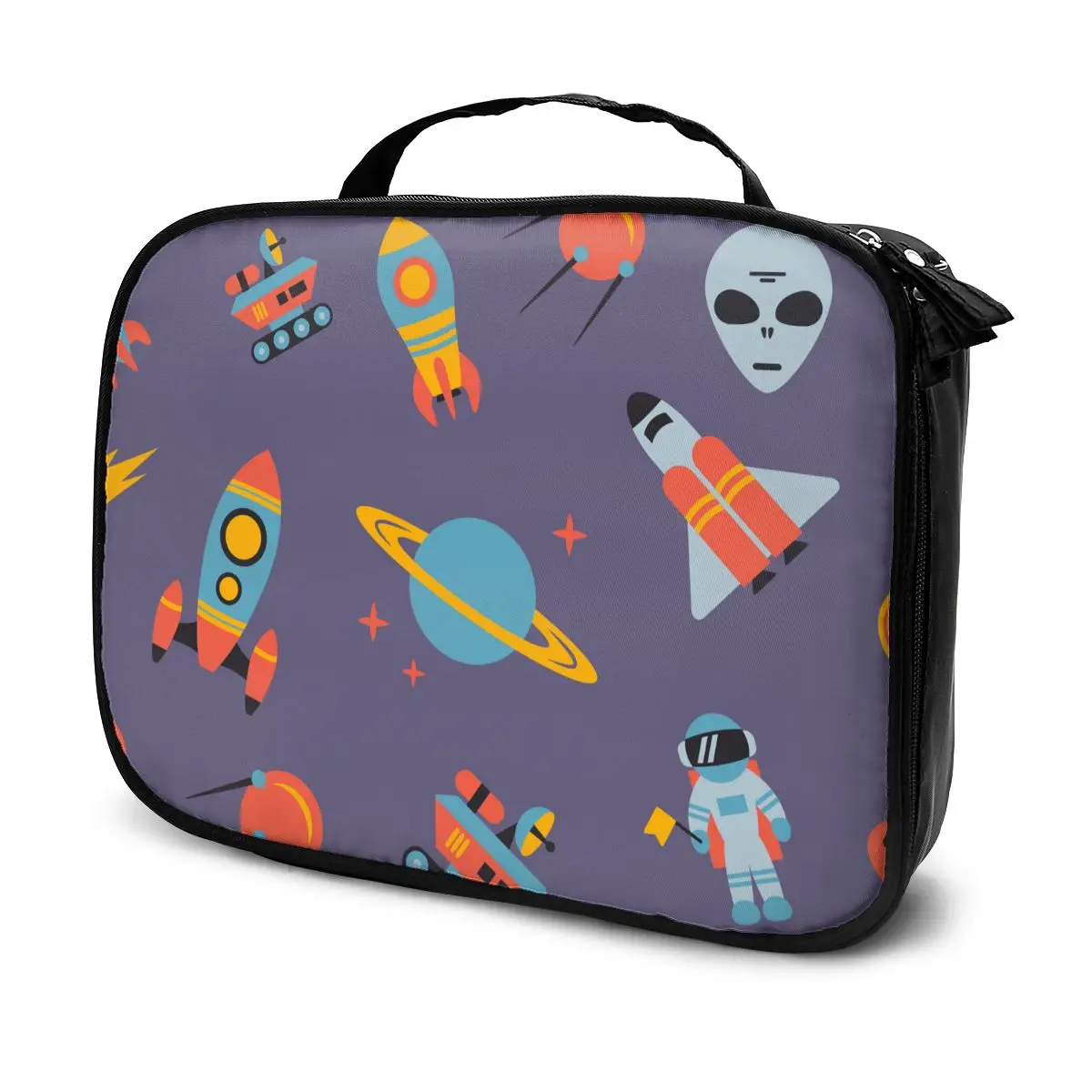 

Girl Makeup Bag Cartoon Space Women Cosmetic Bag Toiletries Organizer Waterproof Female Storage Bag Make up Cases