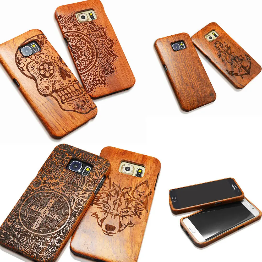 

Чехол LYBALL для телефона Samsung Galaxy S8 S9 +, твердая задняя крышка из натурального дерева с резьбой по дереву для S10, S20 Plus, Note 8, 9, 10 +