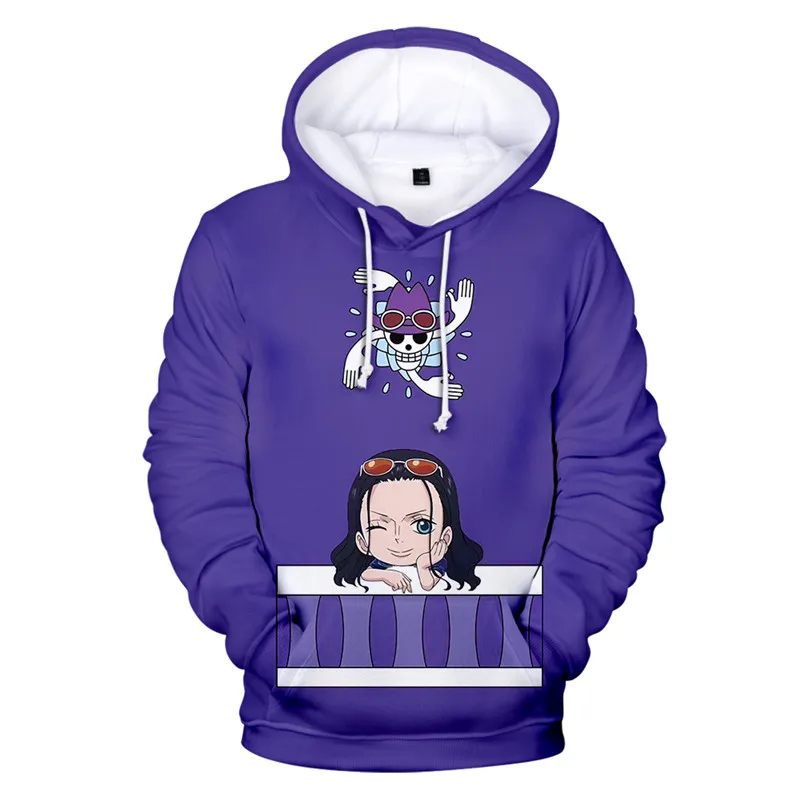 

Cosplay One Piece Robin Nami Qver 3D Hoodie Loose Sweatshirt Role Play Chopper Monkey D Luffy Adult/child for Unisex Nice Hoodie