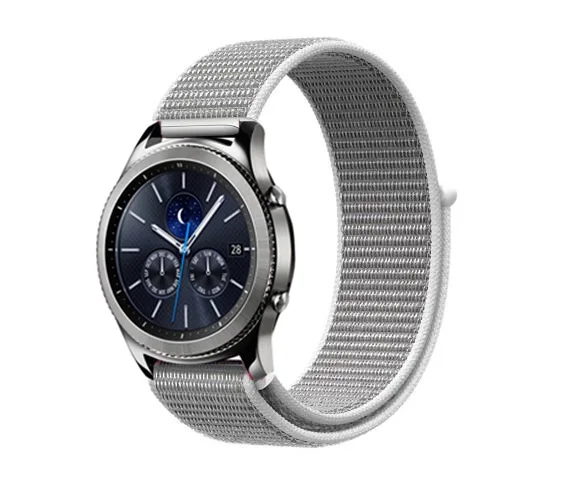 Ремешок 22 мм 20 мм для samsung gear S3 s2 sport Frontier Classic Band galaxy watch 42 мм 46 мм huami amazfit ремешок Bip huawei gt 2 - Цвет ремешка: white
