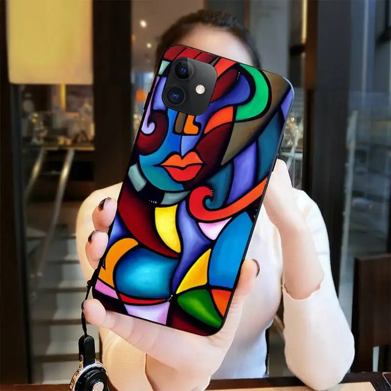 pablo picasso abstract art painting luxury phone case for iphone 12 pro max 11 pro xs max 8 7 6 6s plus x 5s se 2020 xr case free global shipping
