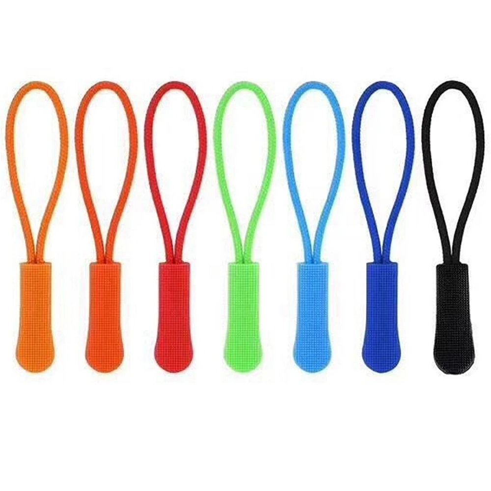 12Pcs Colors Soft Pvc Zipper Pull For Bag Tactical Backpack End Fit Rope Tag Fixer Zip Cord Rubber Puller Diy Head - купить по