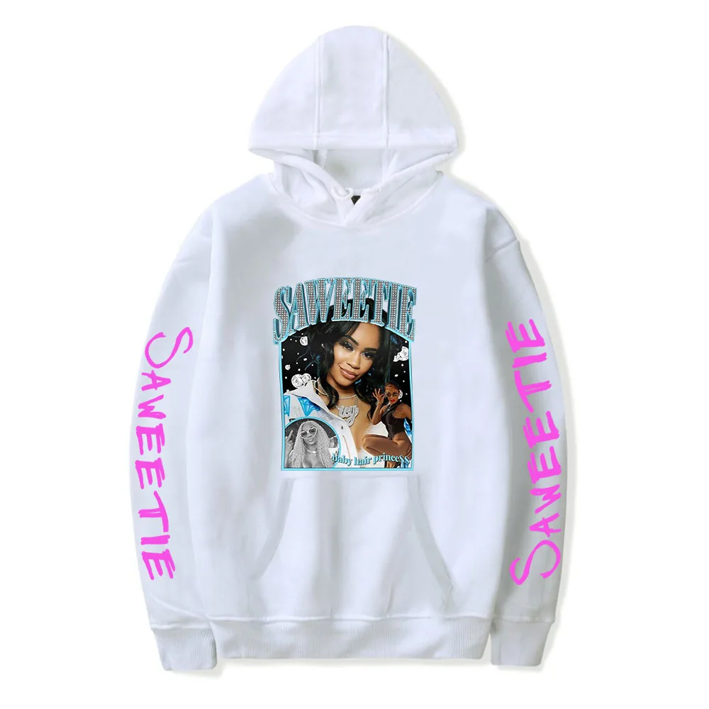 

2021 New Saweetie Men Women Hoodies Sweatshirt Harajuku Printed Warm Pullovers Letter Pattern Fashion Autumn Winter Clothes
