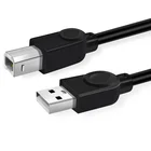 Кабель USB 2,0 для камеры, шнур для принтера Epson HP Canon, 1 м, 3 м, высокоскоростной Удлинительный кабель для принтера, кабель для передачи данных