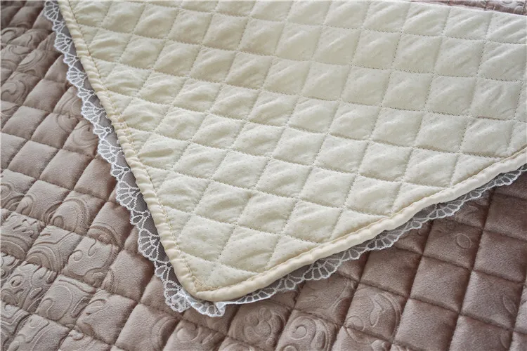 

Velvet Sofa Cover Comfortable Jacquard Sofa Towel Cover Anti-slip Armrest Backrest Sofa Covers For Living Room Decor 15cm Edge
