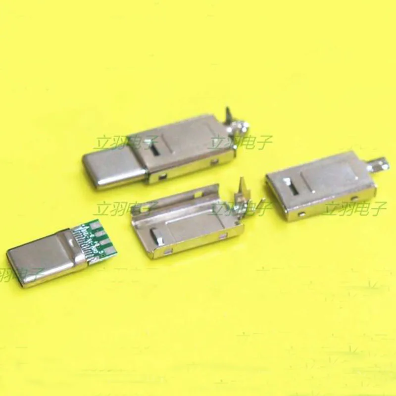 10 компл./лот USB3.1TypeC с разъемом «папа» 2,0 QI Беспроводная зарядка/данные Сварки доска растяжения с железный корпус - Цвет: data board
