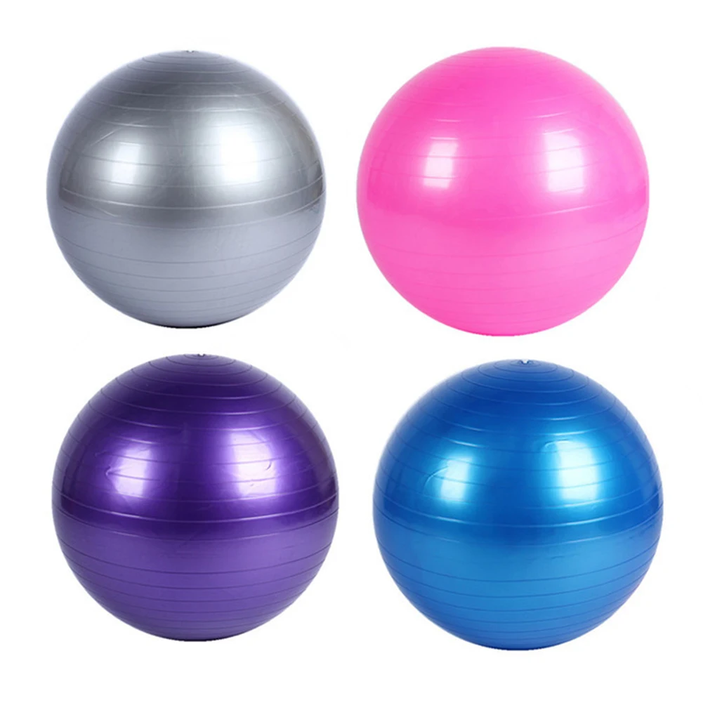 

Anti Burst Body Building Inflatable Pilates Home Yoga Ball Non Slip Exercise Solid Gym PVC Balance Matte Textured Fitness