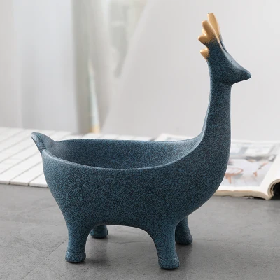 

French Bulldog Figurines Key Organizer Animals Storage Box Resin Art&Craft Home Decoration Accessories For Living Room X3940