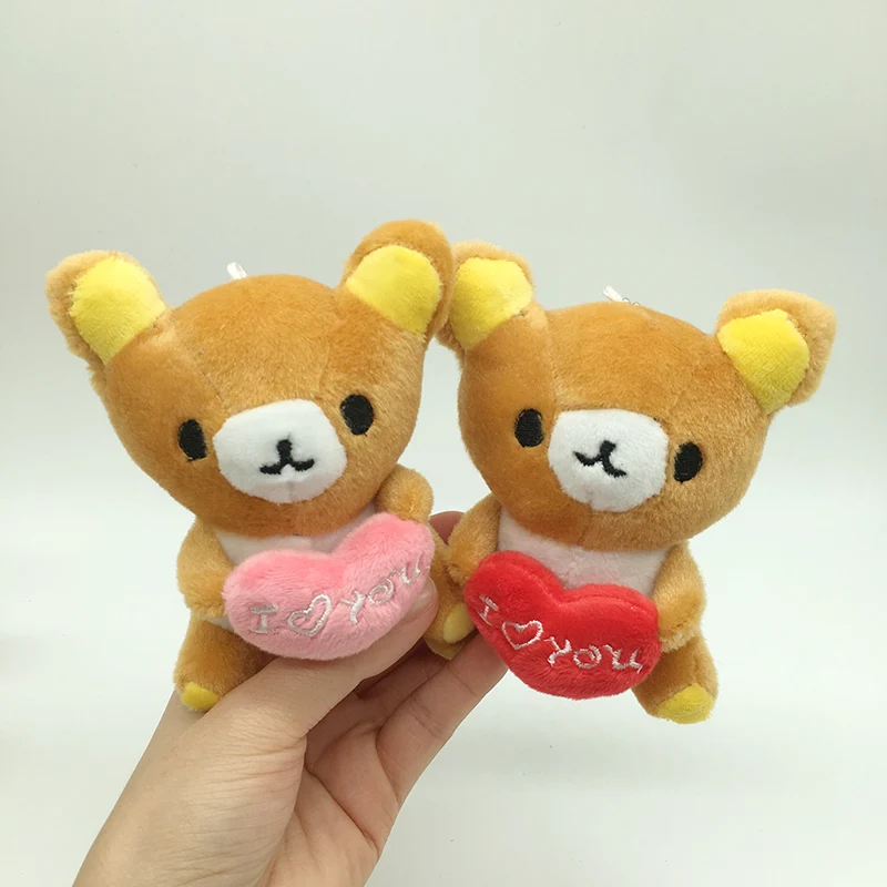 10 см милый мини-кулон Rilakkumas расслабляющий медведь брелок животное Тедди мишка