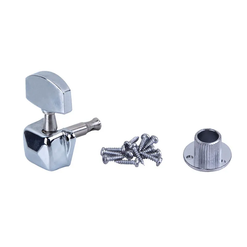 1 Set Hot Selling Guitar String Button 6Pcs Acoustic Guitar Tuning Pegs Tuners Machine Heads Chrome Electric Part 3R3L