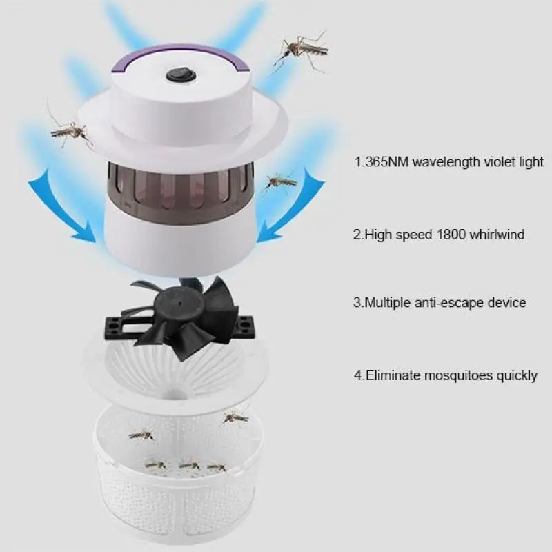 

LED Wireless Silent UV Mosquito Killer