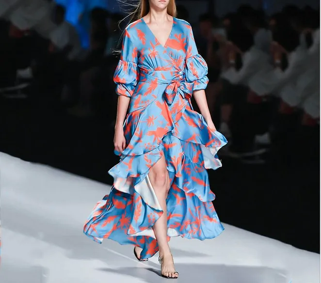 Элегантное Длинное Платье высшего качества 3 цвета пикантные женские модные