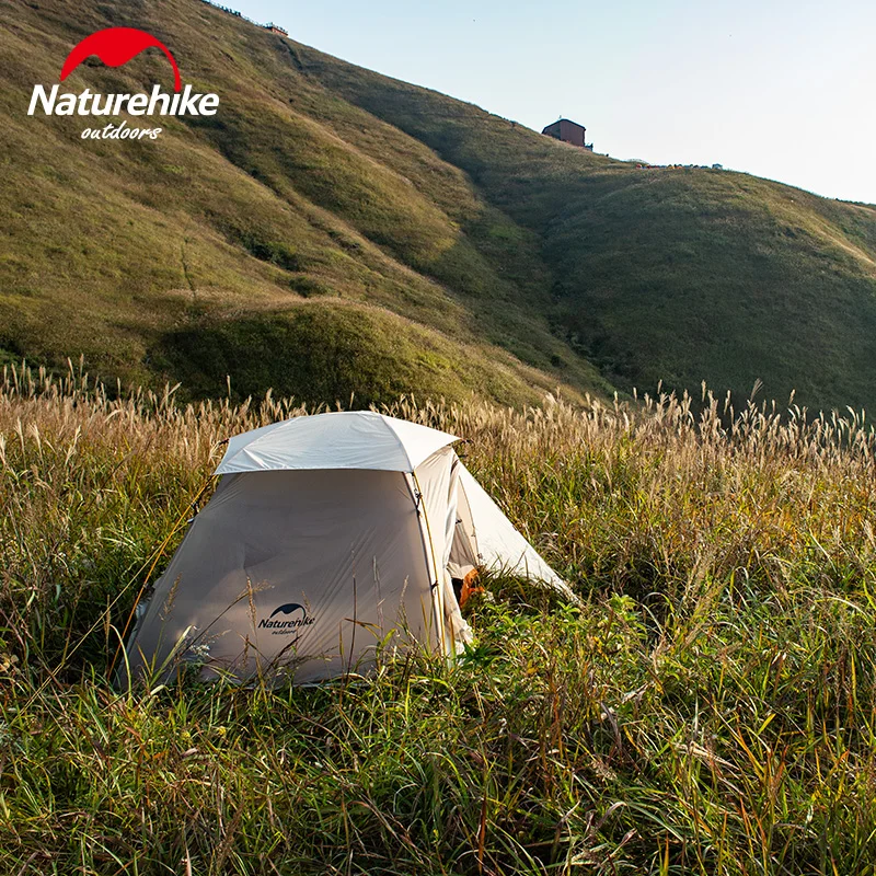 Палатка Naturehike Nebula туристическая на 2 человек нейлон 20D сверхлегкая двухслойная