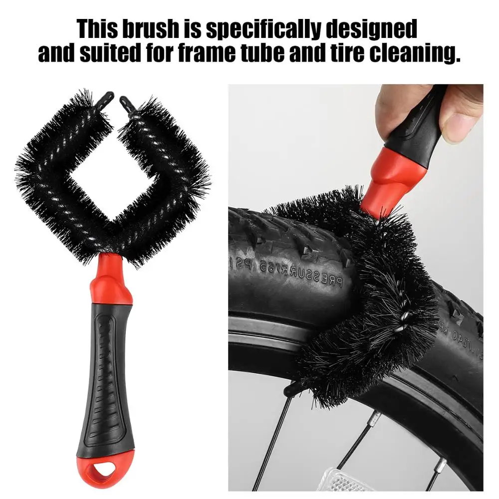 

WEST BIKING Bike Cleaning Brush MTB Bicycle Wheel Tire Rim Brush Washing Cleaning Tool Set Multifunction Cycling Hub Gears Brush