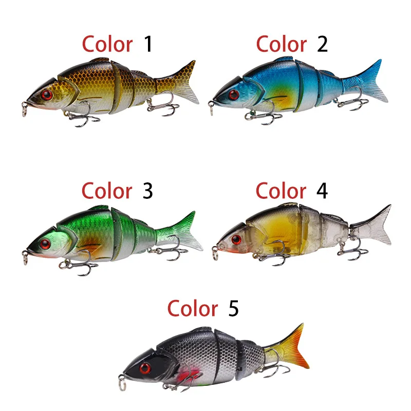 

Knotty Fish 1Pcs 21.3g 5-section Bait Sea Fishing Swimming Fish Artificial Simulation Bait Sea Outdoor Professional Fishing Tool