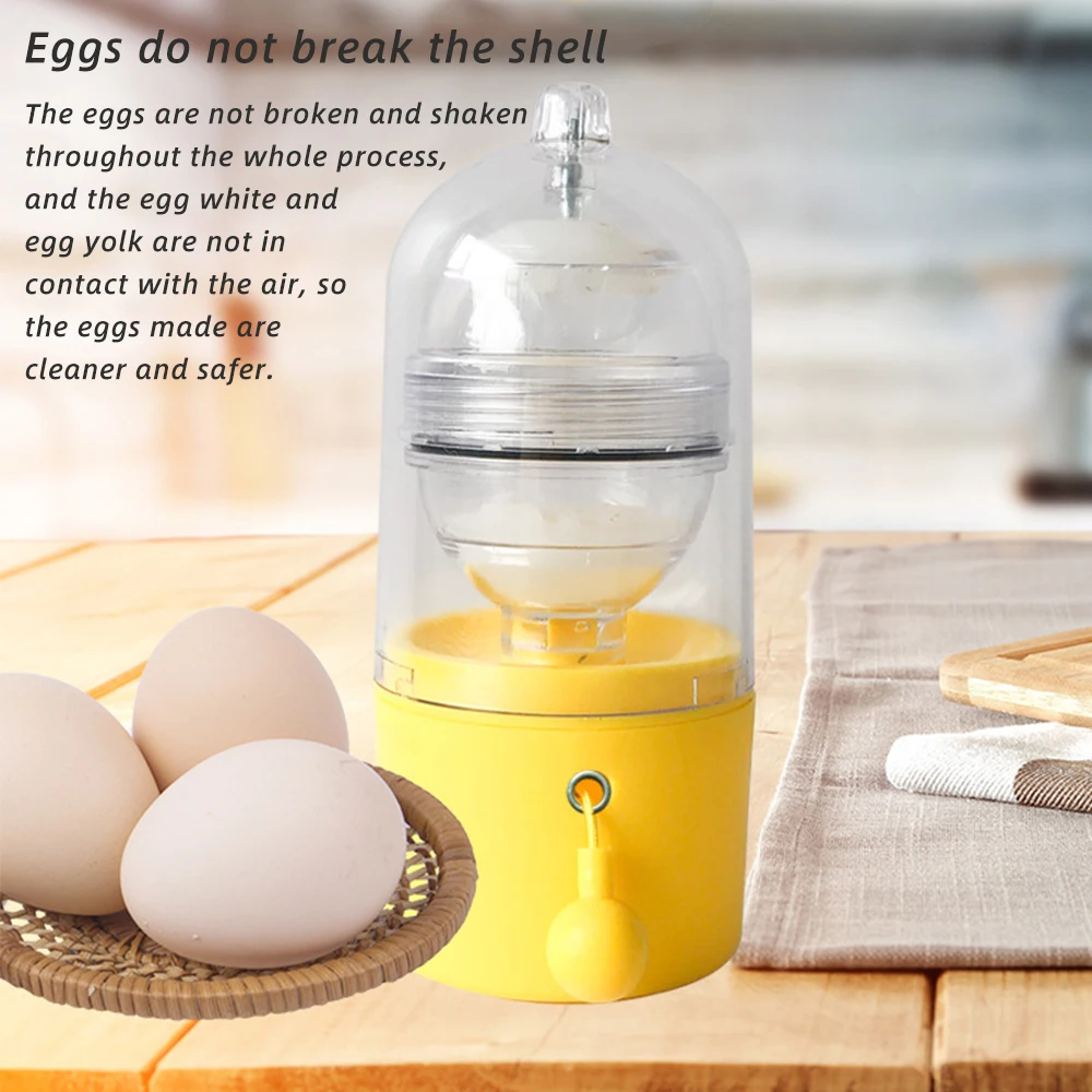 Wonderlife Manual Mixed Egg Nutrition Gold Eggbeater Scramble Eggs Whisk Inside The Shell Turning Device | Дом и сад