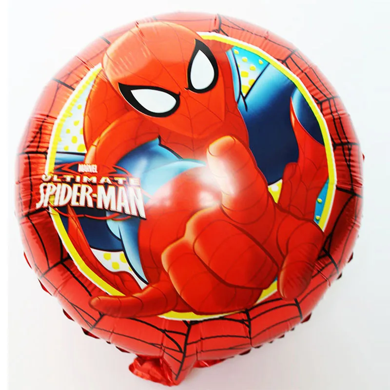 18inch red spider 5 шт. воздушные шары из фольги Человека-паука с гелием 3" шар с номером Гелиевый шар мультяшный герой детские игрушки Воздушные шары Декорации дня рождения Globos - Цвет: 18inch red spider