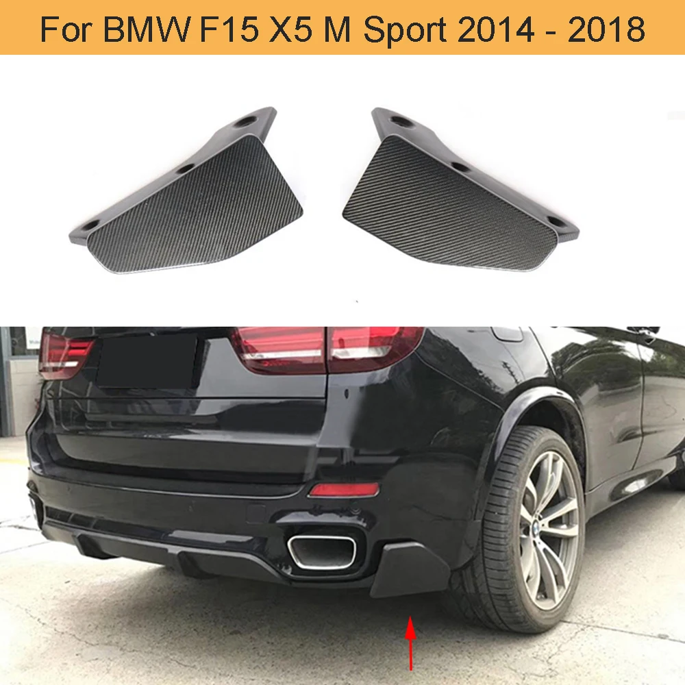 Разветвитель заднего бампера из углеродного волокна фартуки для BMW F15 X5 M Sport 2014 2018