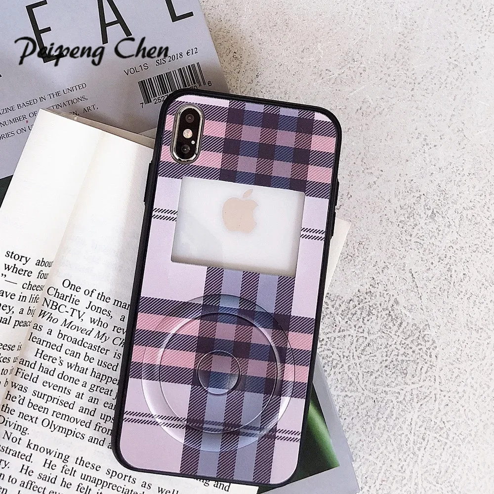 Модный Ретро клетчатый чехол для телефона Apple iPhone 7 8 6 S plus 11 Pro max XR XS s Силиконовый