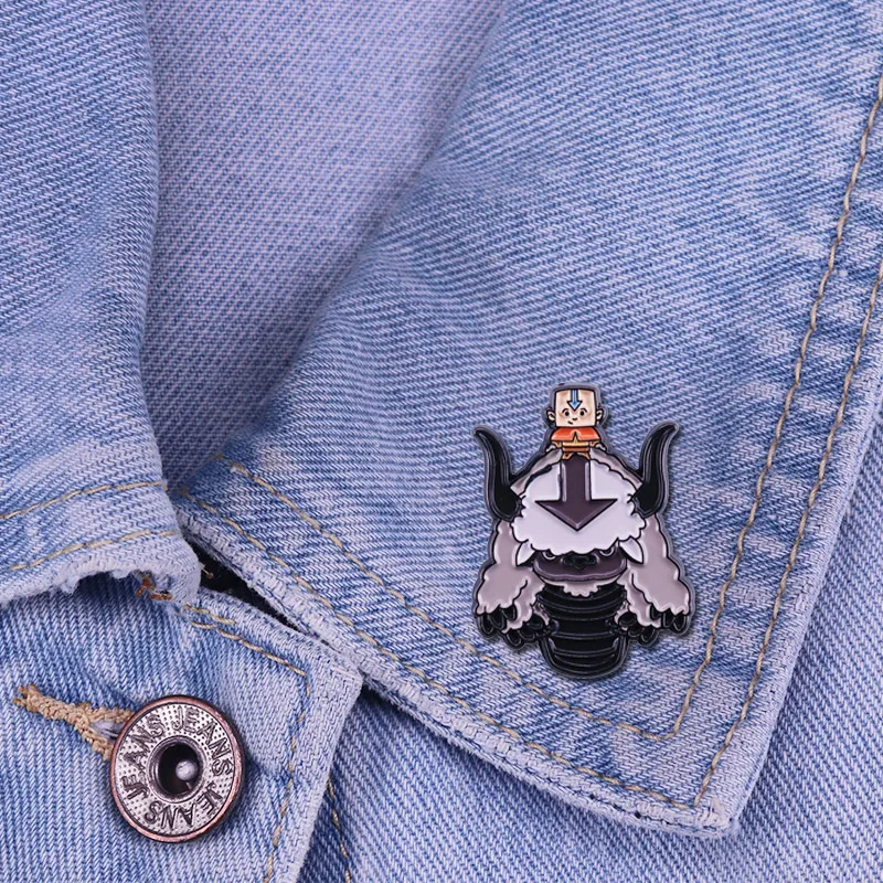 Аватар брошь с изображением последнего героя из мультфильма Airbender | Украшения и