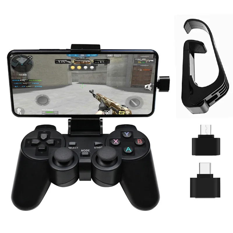 

Беспроводной геймпад для ПК, PS3, Android, ТВ-приставки, 2,4 ГГц, беспроводной джойстик, джойпад, Usb, ПК, игровой контроллер для Xiaomi и Smart