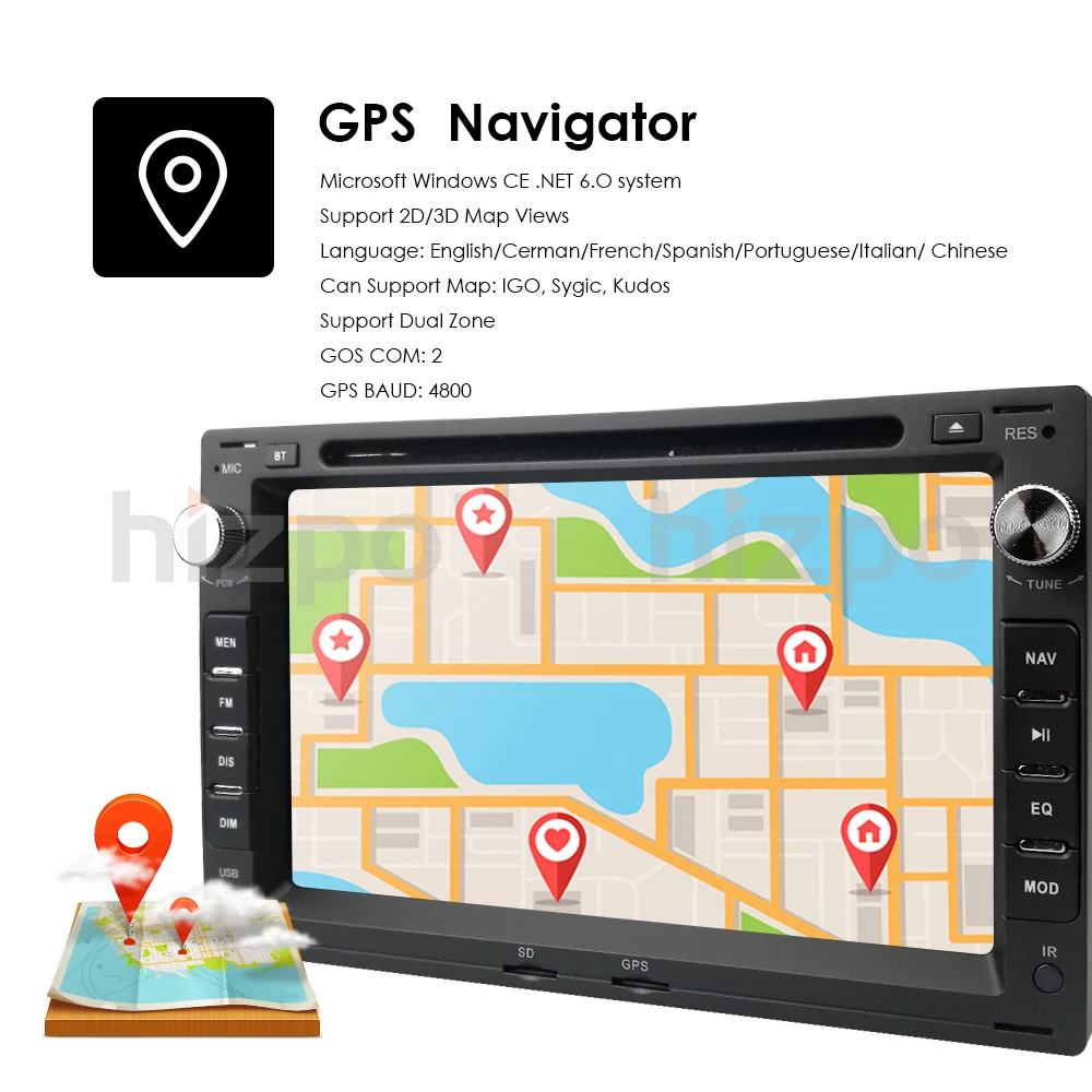 Автомагнитола Wince 7 дюймов мультимедийный плеер для VW Volkswagen Passat B5 Seat Skoda Jetta Tiguan Touran