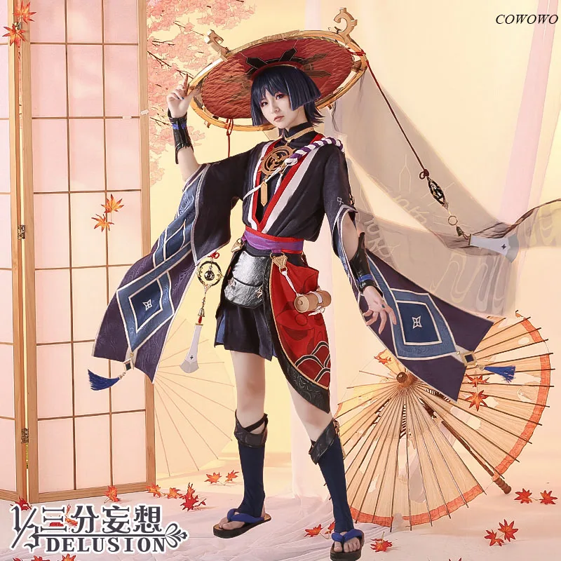 

Anime! Genshin Impact Scaramouche Game Suit Lovely Uniform Cosplay Costume Halloween Carnival Party Outfit For Women 2021 NEW