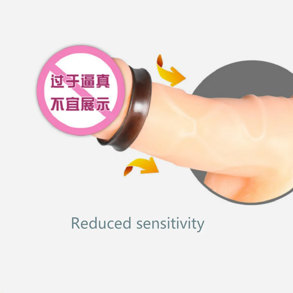 Кольцо для пениса с задержкой кольцо члена 3 шт. растягивающееся интенсивное