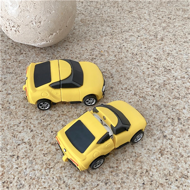 

Супер крутой 3D чехол для спортивного автомобиля для AirPods Pro 1 2 Bluetooth-Совместимый Чехол для наушников Симпатичный мягкий чехол для телефона