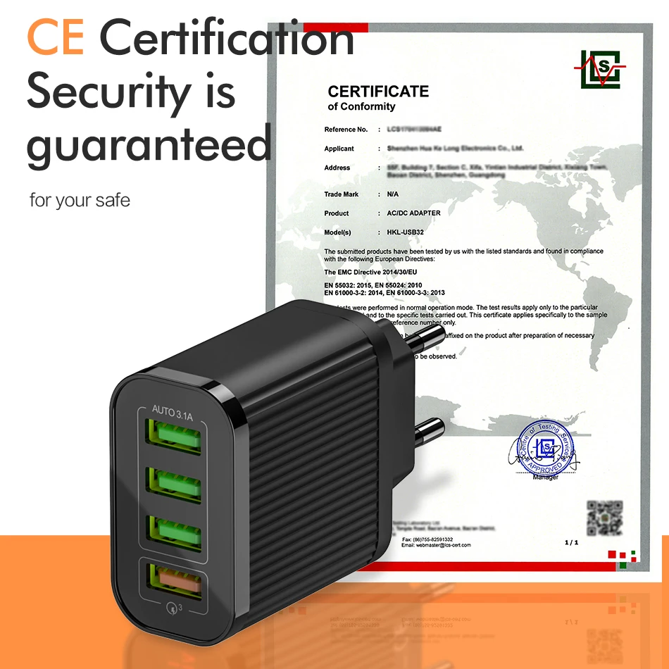 ROCK USB зарядное устройство быстрая зарядка QC 3 0 супер 4 порта портативный мобильный
