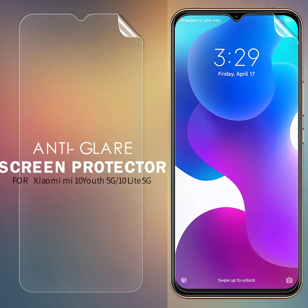 Прозрачная Матовая Защитная пленка Nillkin HD для Xiaomi Mi10 Lite Mi 10 Youth | Мобильные