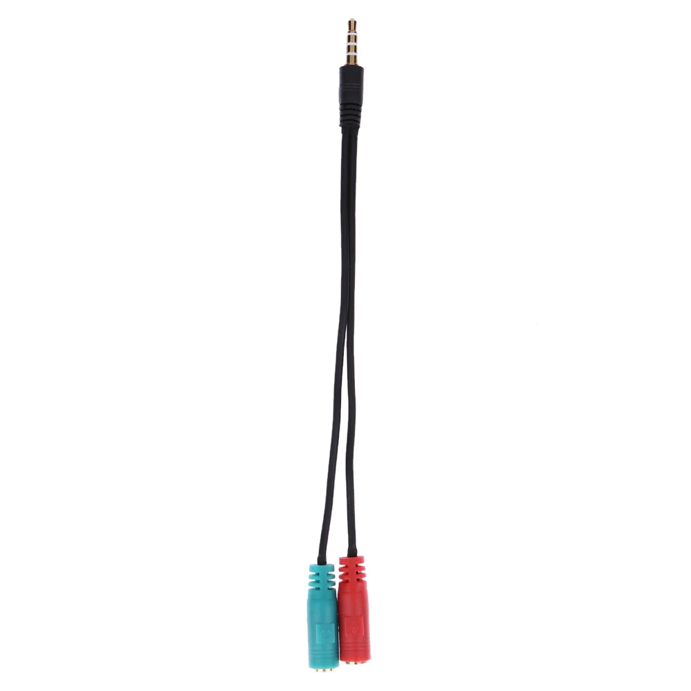 2 в 1 разветвитель 4 полюсный 3 5 мм аудио наушники гарнитуры до Женский Разъем для