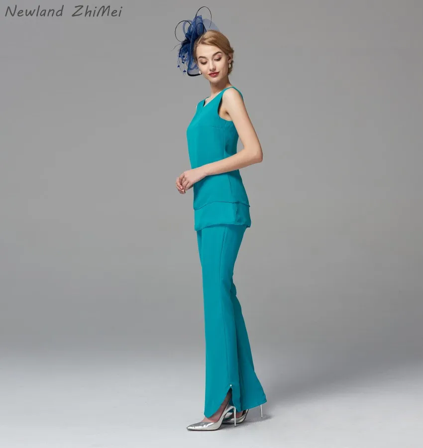 Винтажное длинное платье для матери невесты 2020 года с курткой удобные шифоновые