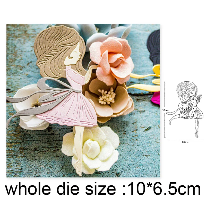 

Craft dies Angel Little Girl Metal Cutting Dies Stencils Dies for DIY Scrapbooking dies Album Paper Card Embossing Dies Cut 2020