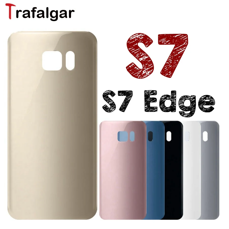 Задняя стеклянная крышка батарейного отсека для SAMSUNG Galaxy S7 EDGE 5 дюйма задняя