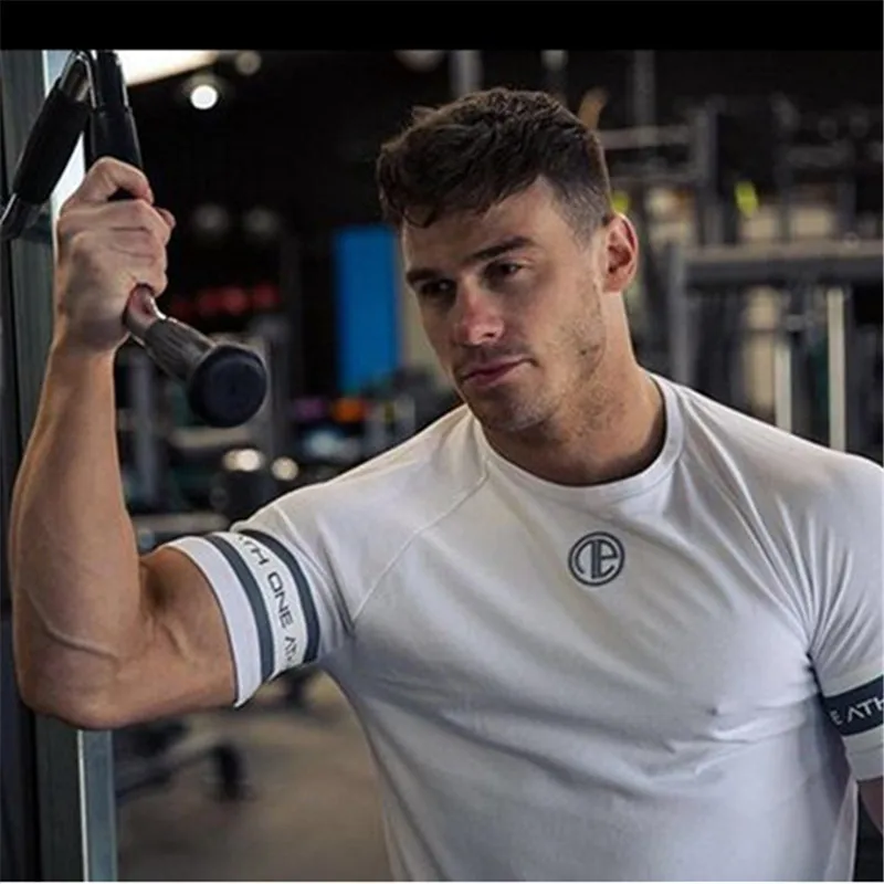 Новинка летняя модная футболка мужская хлопковая дышащая с коротким рукавом для