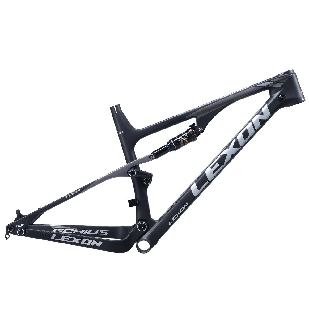 

2020 LEXON Genius Full Suspension 27.5er Mountain Bike Frames BB92 Carbon mtb Frame Carbon frame XC frame